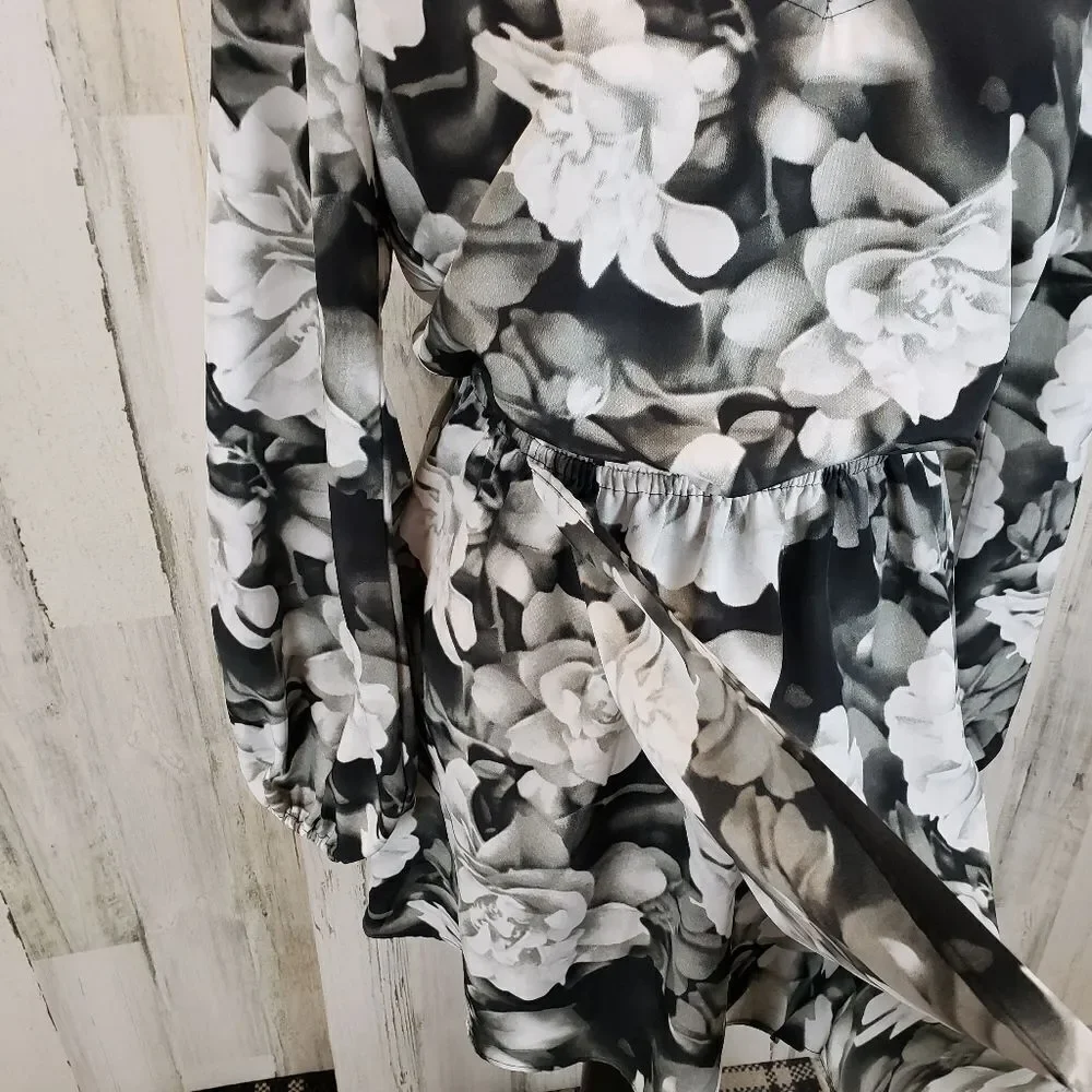 SMYM Rainey Mini Dress Black Floral Sz S - Picture 5 of 10